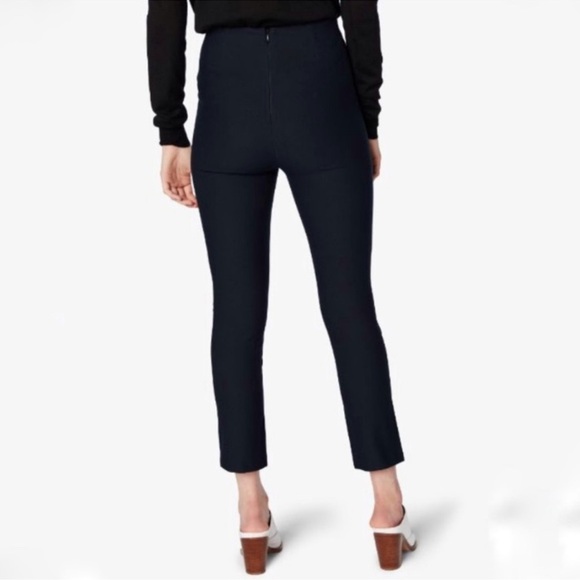 Derek Lam 10 Crosby SULLIVAN Navy Blue Ponte High Waist Ankle Pants Cropped Sz 2 - Picture 2 of 13